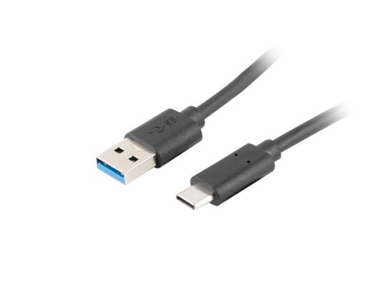 CAVO USB-C(M)-&gt;USB-A(M) 3.1 DA 1 M NERO LANBERG