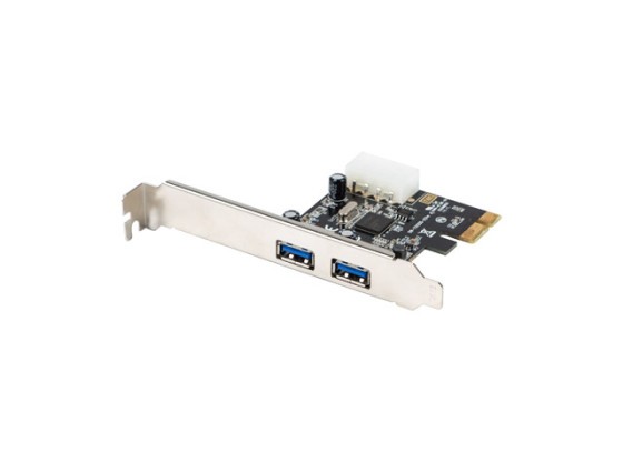 SCHEDA PCI EXPRESS X1-&gt;2X USB-A 3.1 GEN1 A BASSO PROFILO LANBERG