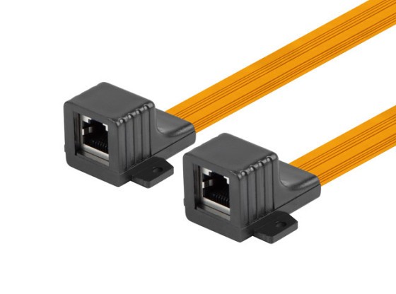 ACCOPPIATORE IN LINEA RJ45 CAVO FINESTRA SOTTILE 17CM LANBERG