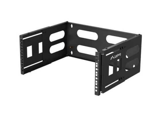 STAFFA PIEGHEVOLE A PARETE 19" 4U 497X400/240 NERO LANBERG