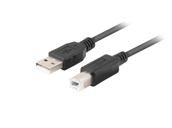 USB-A(M)->USB-B(M) 2.0 CAVO 3M NERO SCATOLA DI FERRITE LANBERG