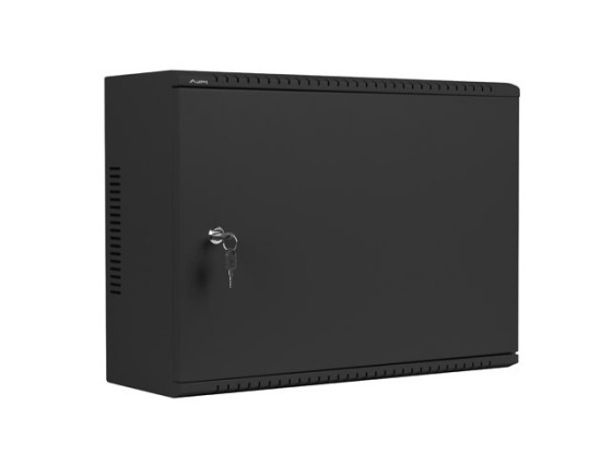 ARMADIO RACK 19" A PARETE 4U+3U/540X200 A BASSO PROFILO NERO LANBERG (ASSEMBLATO)
