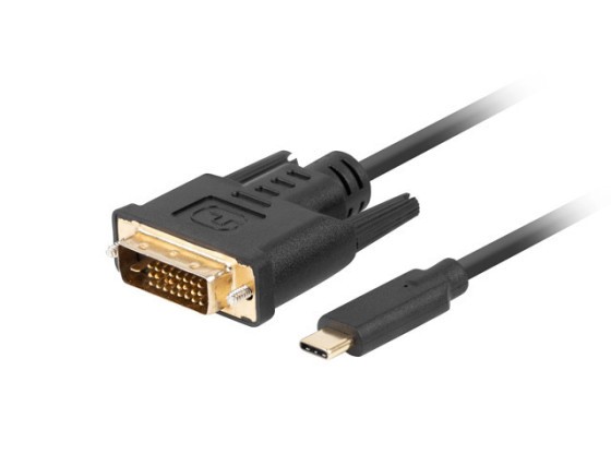 CAVO USB-C(M)-&gt;DVI-D(24+1)(M) 0,5M NERO LANBERG