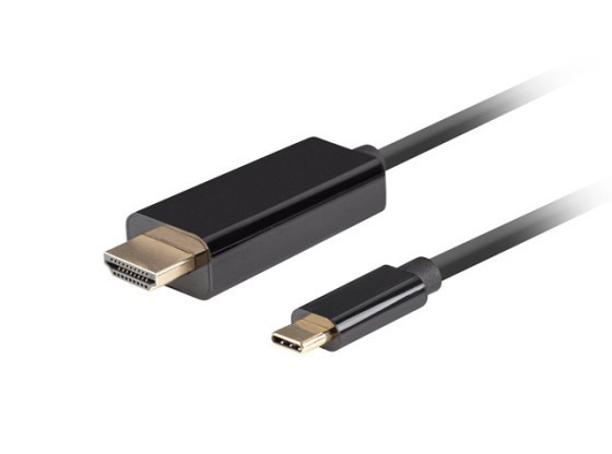 CAVO USB-C(M)-&gt;HDMI(M) 0,5M 4K 60HZ NERO LANBERG