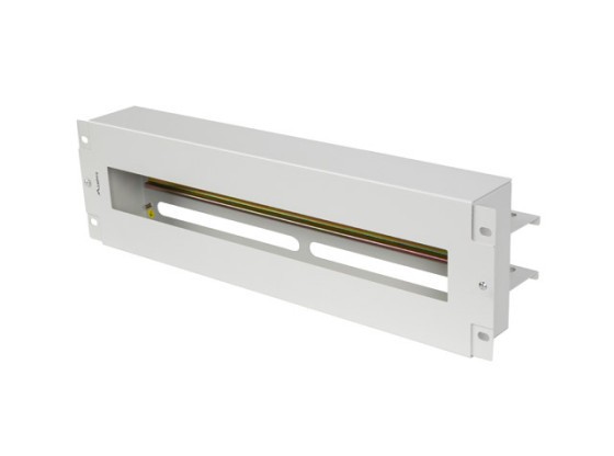 PANNELLO DI DISTRIBUZIONE DELLA TENSIONE DA 19" 3U CON GUIDA DIN TS-35 GRIGIO LANBERG