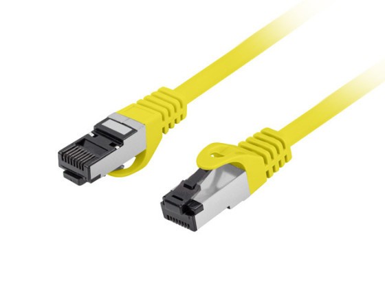 CAVO PATCH CAT.8.1 S/FTP LSZH CU 1M GIALLO FLUKE PASSATO LANBERG