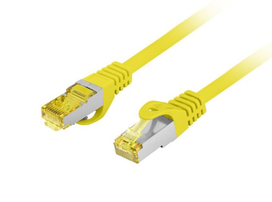 CAVO PATCH CAT.6A S/FTP LSZH CU 3M GIALLO FLUKE PASSATO LANBERG