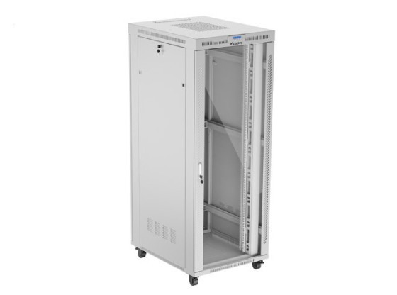 INSTALLAZIONE RACK 19" 42U 800X1000 GRIGIO PORTA VETRO LCD LANBERG (CONFEZIONE PIATTA) V2