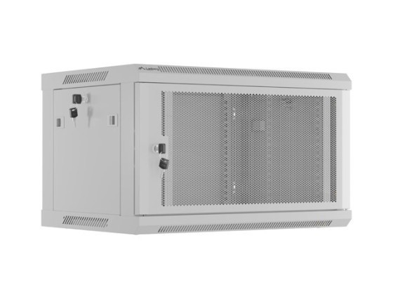 RACK DI INSTALLAZIONE 19" 6U 600X450 GRIGIO PORTA PERFORATA LANBERG (CONFEZIONE PIATTA)
