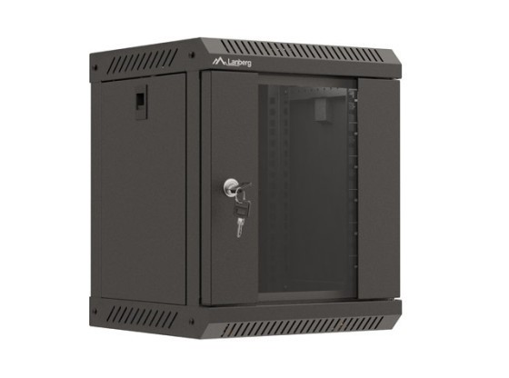 RACK DI INSTALLAZIONE 10" 6U 300X300 NERO PORTA VETRO LANBERG (CONFEZIONE PIATTA)