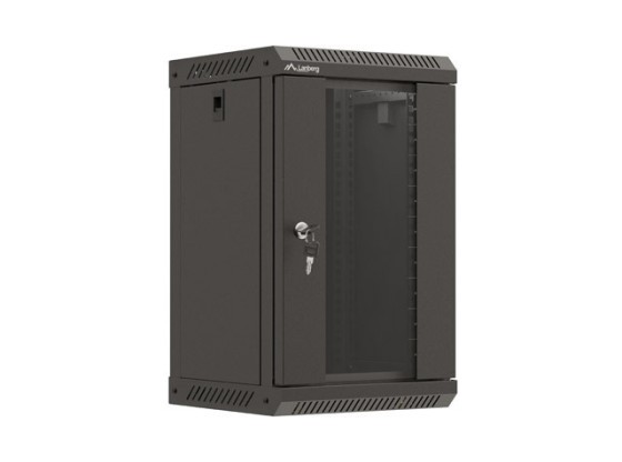 RACK DI INSTALLAZIONE 10" 9U 300X300 NERO PORTA VETRO LANBERG (CONFEZIONE PIATTA)
