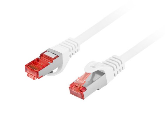 CAVO PATCH CAT.6 S/FTP LSZH CU 0,5M BIANCO FLUKE PASSED LANBERG