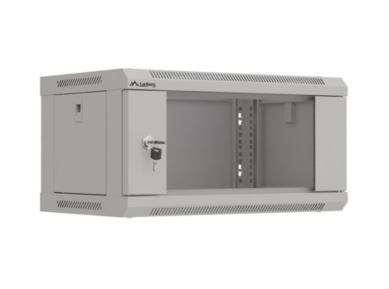 RACK DI INSTALLAZIONE 19" 4U 540X350 GRIGIO PORTA VETRO LANBERG (CONFEZIONE PIATTA)