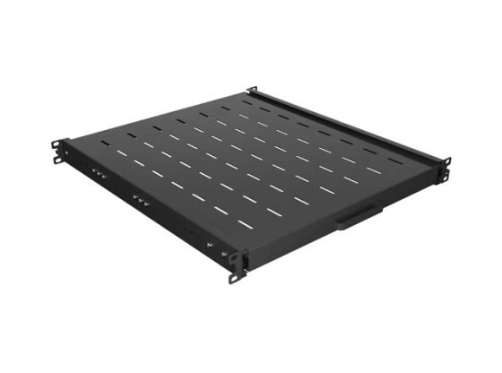 RIPIANO ESTRAIBILE PER RACK 19" 500MM NERO LANBERG (1U/445X500MM PORTATA FINO A 35KG, MONTAGGIO A 4 PUNTI)