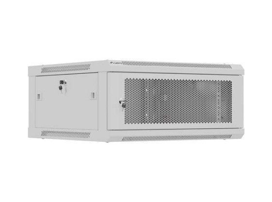 RACK DI INSTALLAZIONE 19" 4U 600X600 GRIGIO PORTA FORATA LANBERG (CONFEZIONE PIATTA)