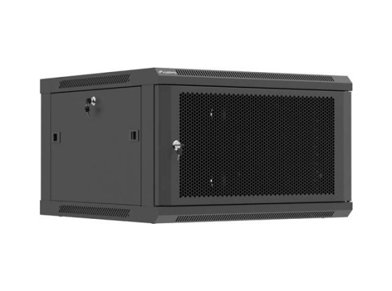 RACK DI INSTALLAZIONE 19" 6U 600X600 NERO CON PORTA PERFORATA LANBERG (CONFEZIONE PIATTA)