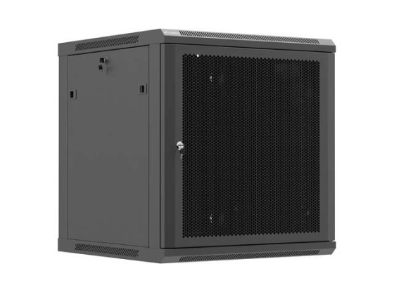 RACK DI INSTALLAZIONE 19" 12U 600X600 NERO CON PORTA PERFORATA LANBERG (CONFEZIONE PIATTA)