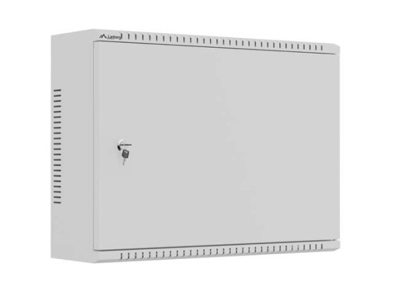 CUSTODIA DI INSTALLAZIONE IN TPR DA 19" CON PIASTRA IN RETE 560X420X180 GRIGIA LANBERG (MONTATA)