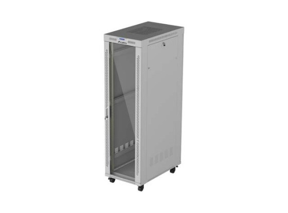 ARMADIO RACK 19" AUTOPORTANTE 42U/600X1000 (KIT DI MONTAGGIO) CON PORTA IN VETRO LCD GRIGIO LANBERG