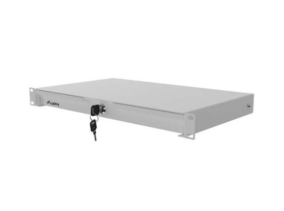 CASSETTO DA 19" 1U/483X270MM CAPACITÀ DI CARICO MASSIMA FINO A 90KG MONTAGGIO A 4 PUNTI GRIGIO LANBERG