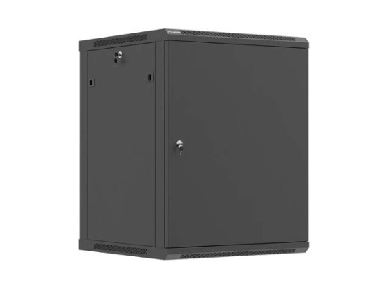 ARMADIO RACK DA 19" PER MONTAGGIO A PARETE 15U/600X600 (KIT DI MONTAGGIO) CON PORTA IN METALLO NERA LANBERG