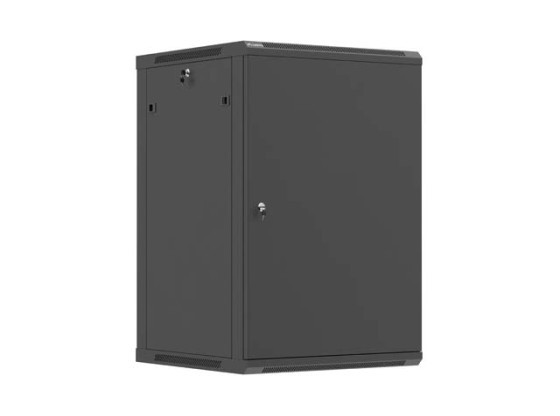 ARMADIO RACK DA 19" PER MONTAGGIO A PARETE 18U/600X600 (KIT DI MONTAGGIO) CON PORTA IN METALLO NERA LANBERG
