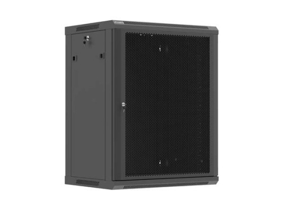 ARMADIO RACK DA 19" PER MONTAGGIO A PARETE 15U/600X450 (KIT DA MONTARE) CON PORTA PERFORATA NERA LANBERG