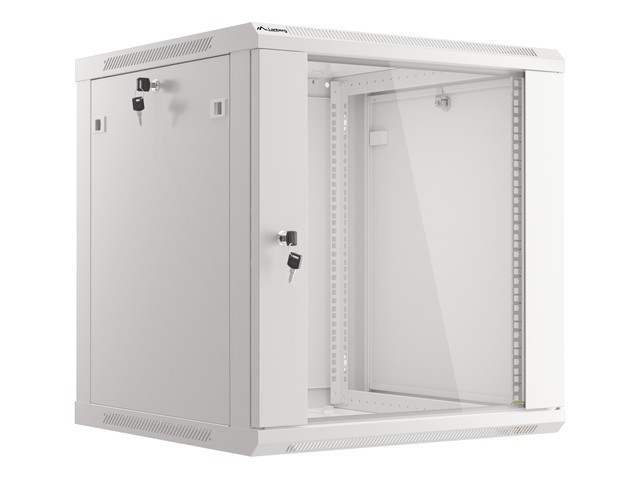ARMADIO RACK 19" A PARETE 12U/600X600 (CONFEZIONE PIATTA) V2 GRIGIO LANBERG