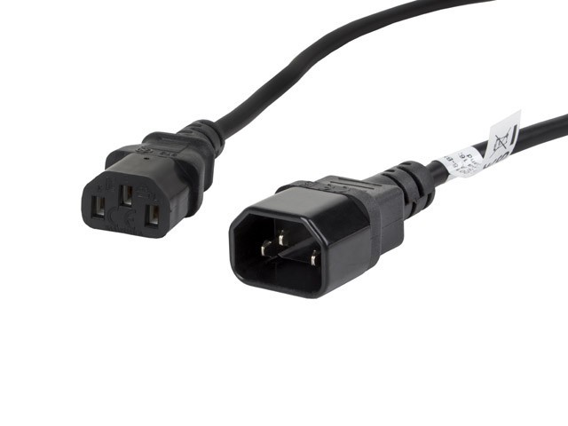 CAVO IEC 320 C13->C14 1,8 M VDE NERO LANBERG