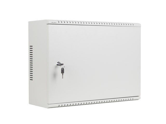 ARMADIO RACK 19" A PARETE 4U+3U/540X200 A BASSO PROFILO GRIGIO LANBERG (ASSEMBLATO)